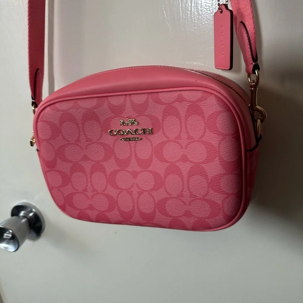 Coach Signature Pink Crossbody Bag